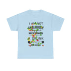 Party Mood Activated – Women’s Funny Drunk Heavy Cotton T-Shirt