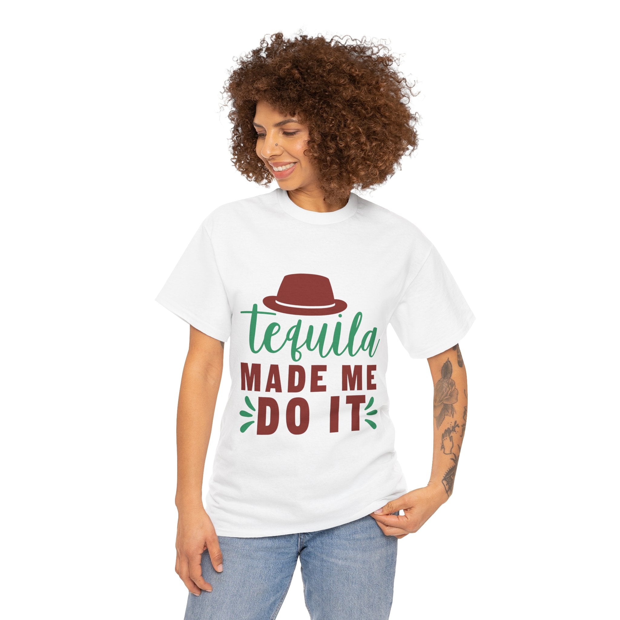 Tequila Made Me Do It – Women’s Heavy Cotton Party T-Shirt
