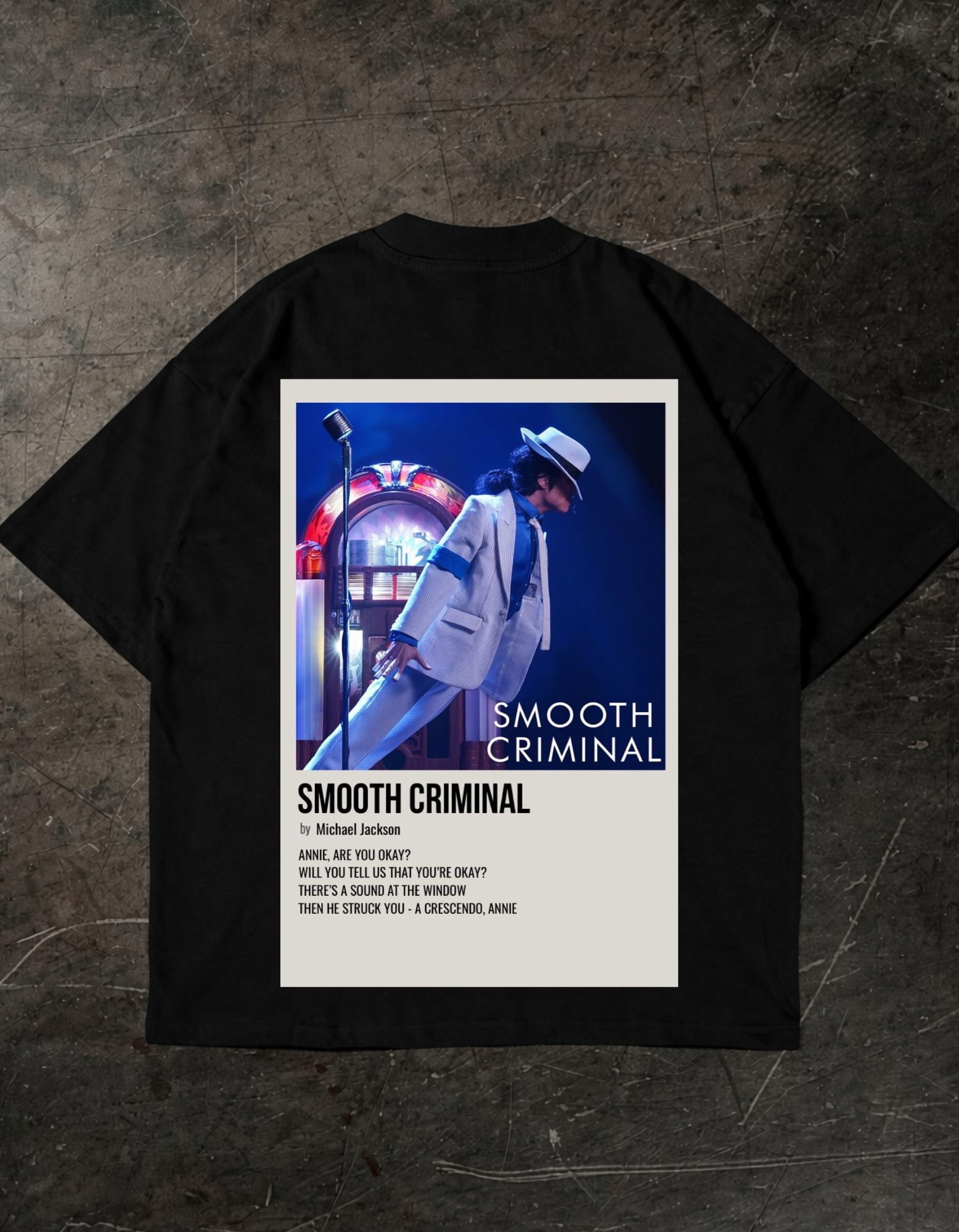 Michael Jackson Smooth Criminal Oversized T-shirt